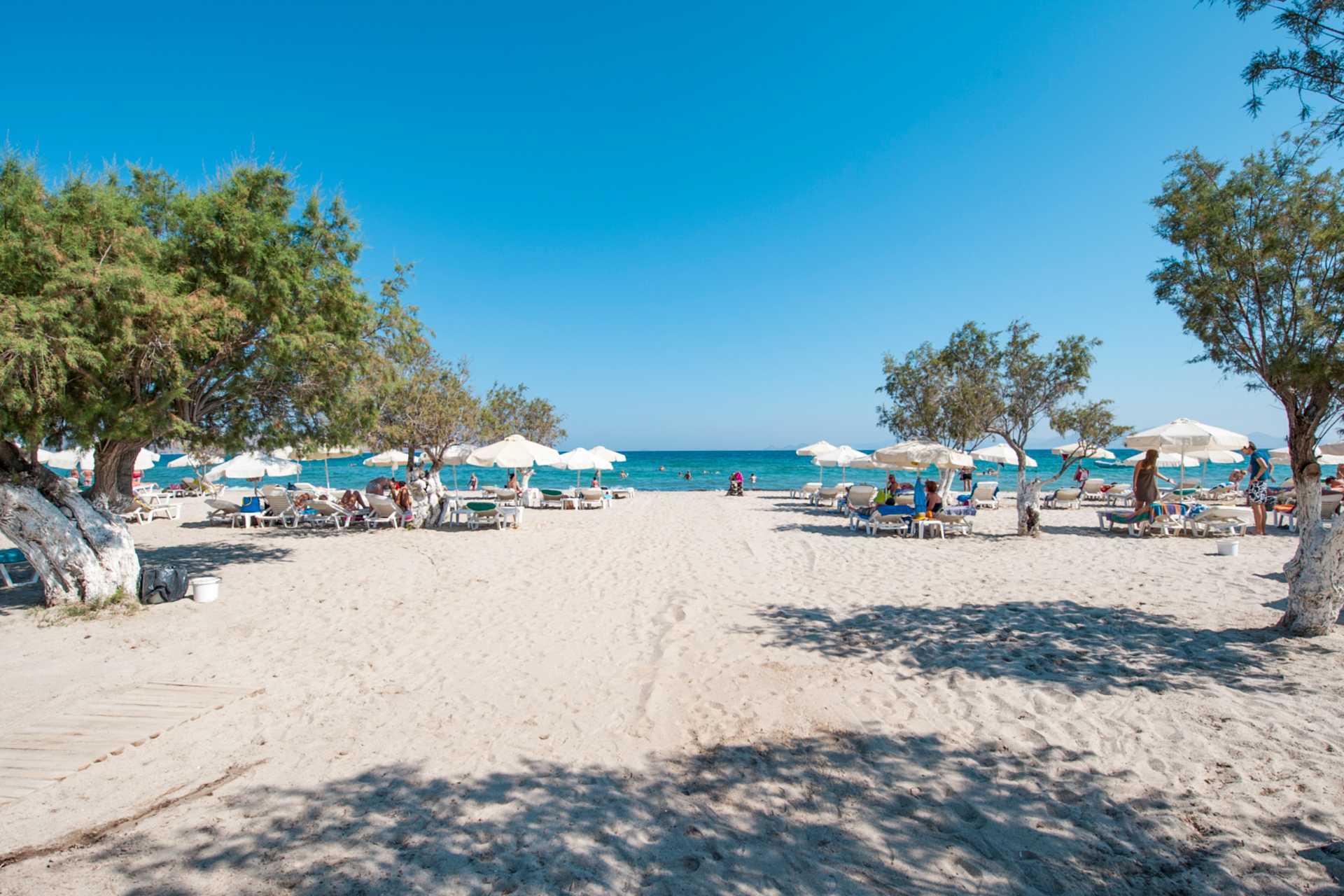 Ranta hotelli Tigaki Beachissä Kosilla, Kreikassa.