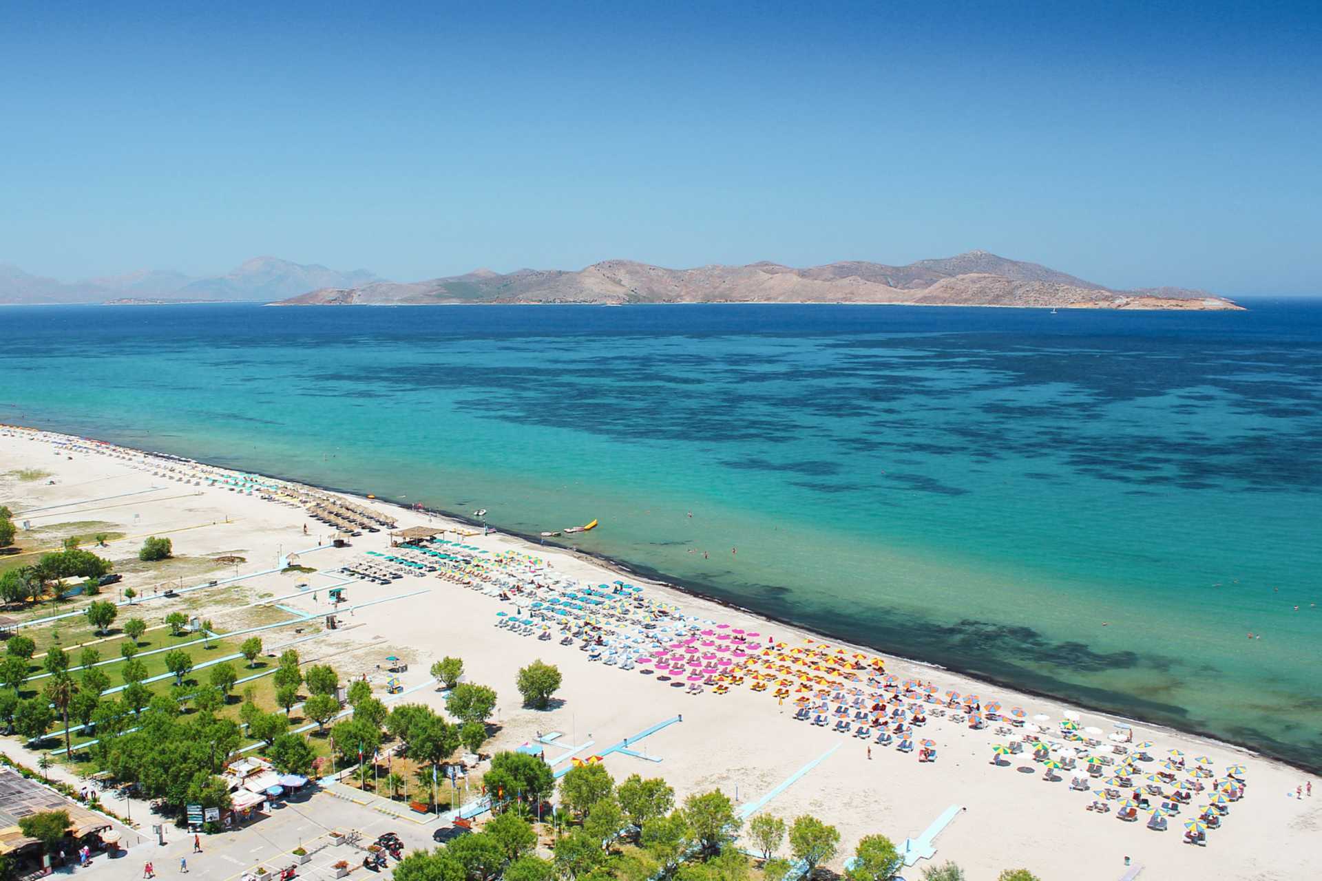 Ranta hotelli Tigaki Beachissä Kosilla, Kreikassa.