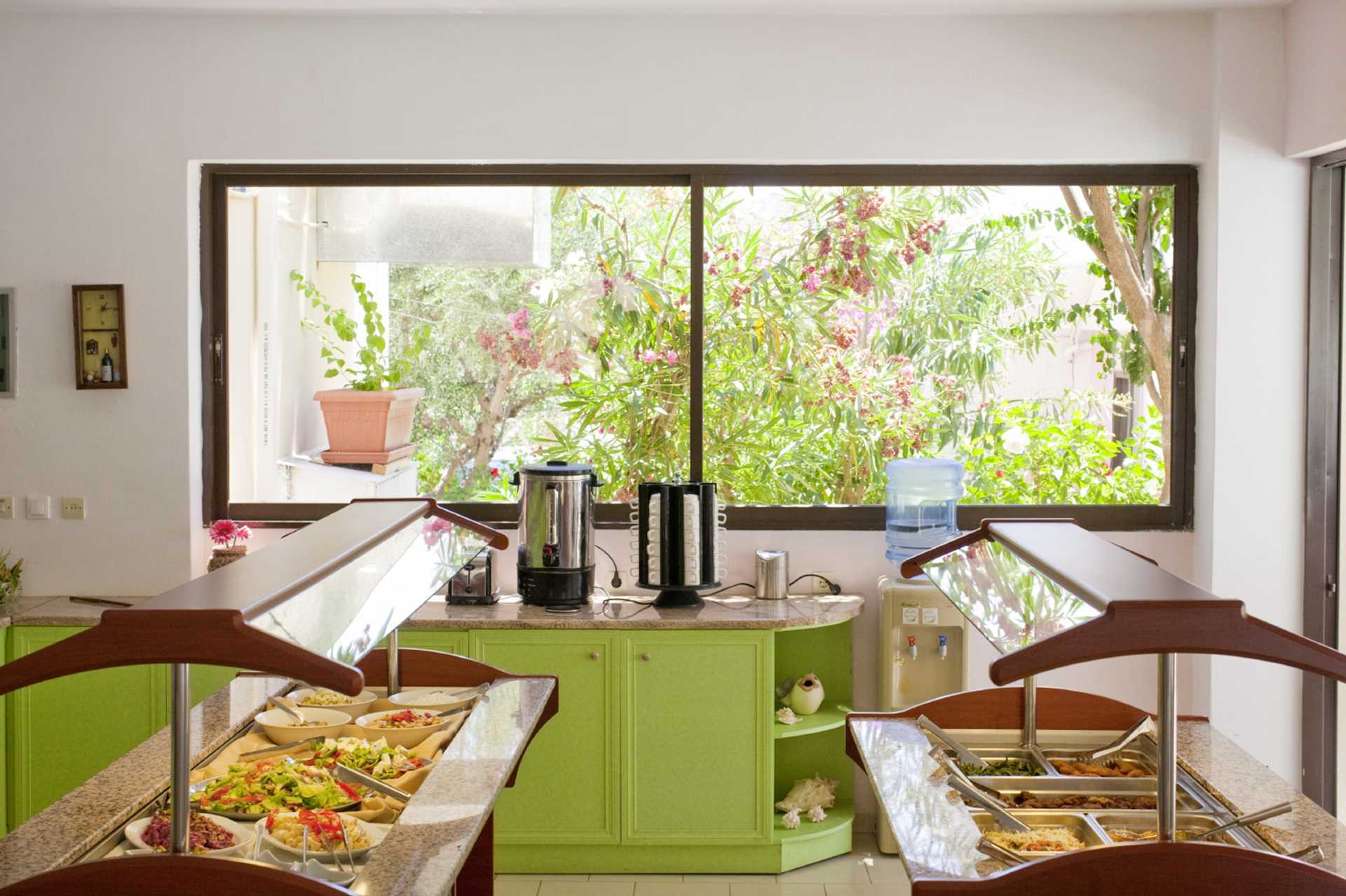 Ravintola Venezia-hotellissa Karpathosin kaupungissa Kreikassa.