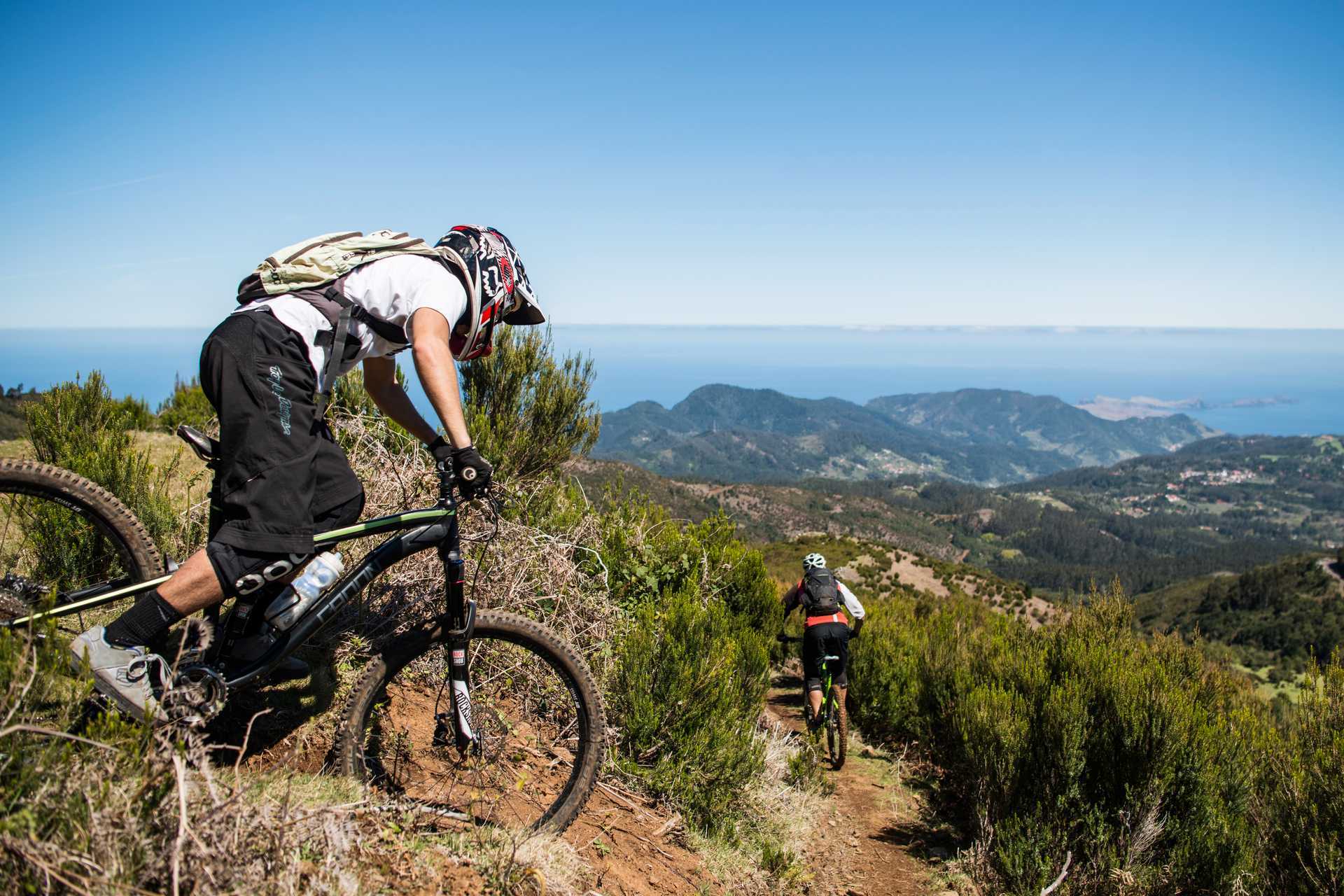 Pyöräilyä Madeiralla.