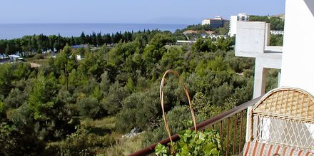 Näkymä. Hotelli Villa Mare, Tucepi, Makarskan Riviera, Kroatia.