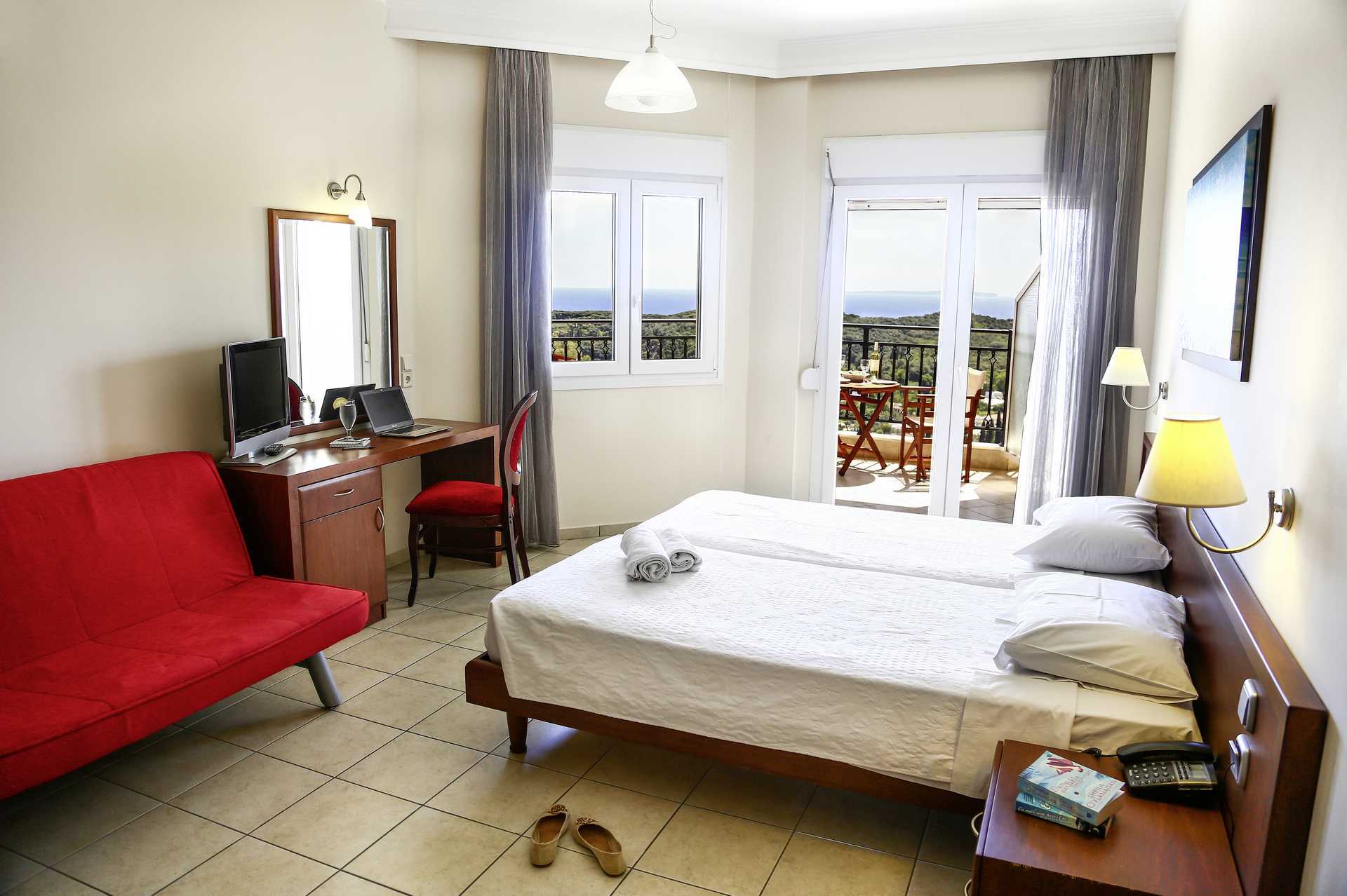 Yksiö Hotelli Aleassa Pargassa, Kreikassa.