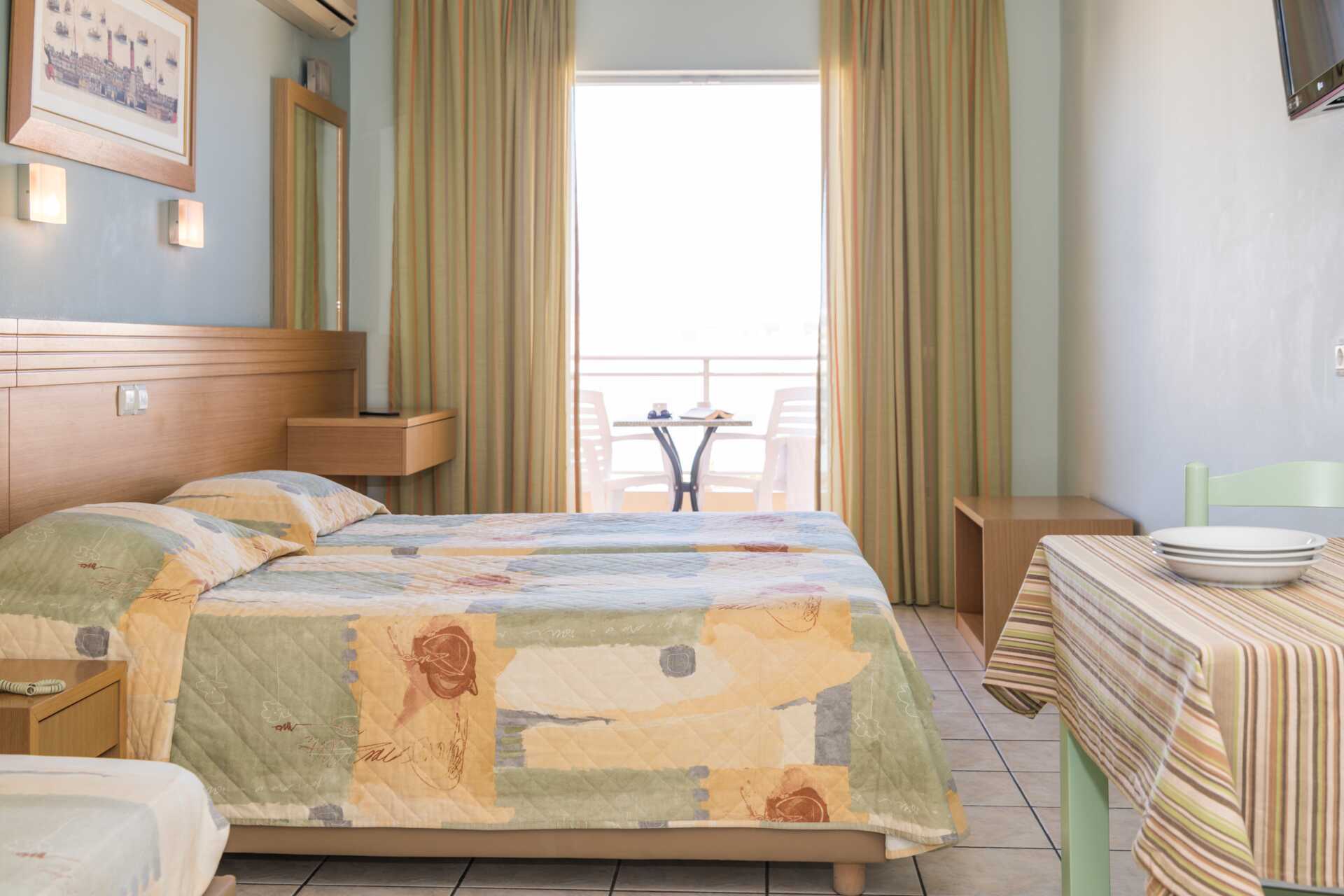 Yksiö. Hotelli Melmar, Rethymnonin kaupunki, Kreeta, Kreikka.