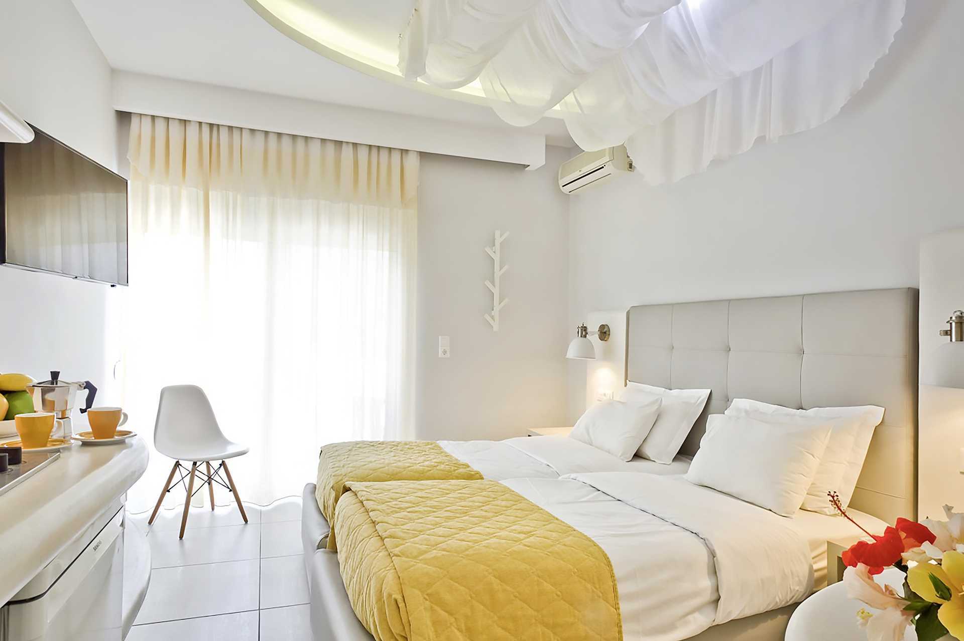 Yksiö hotelli Veneziassa Karpathoksen kaupungissa, Kreikassa.